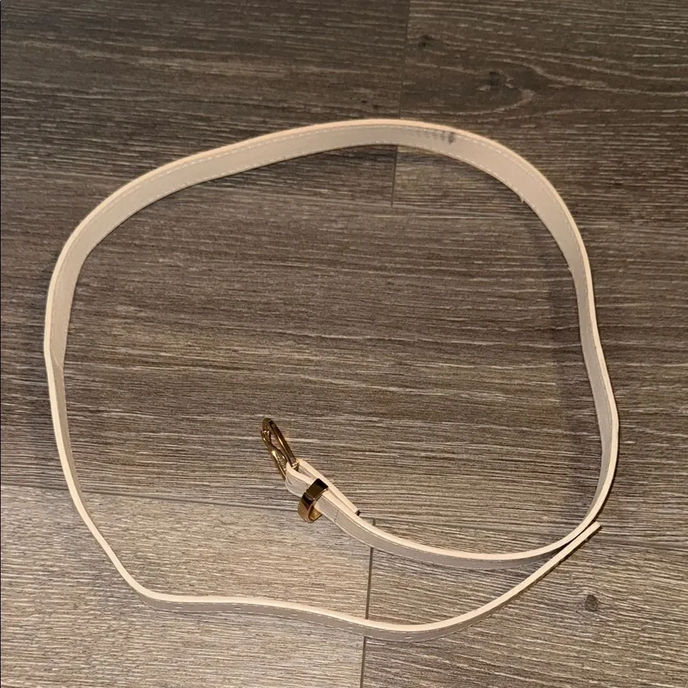 Nordstrom Cream and Gold Belt Elegant Accessory